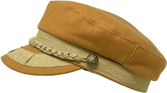 sk hat shop 男式希腊渔夫水手队冬季羊毛司机帽平帽